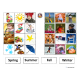 Seasons Sorting Board and Picture Choices for Autism